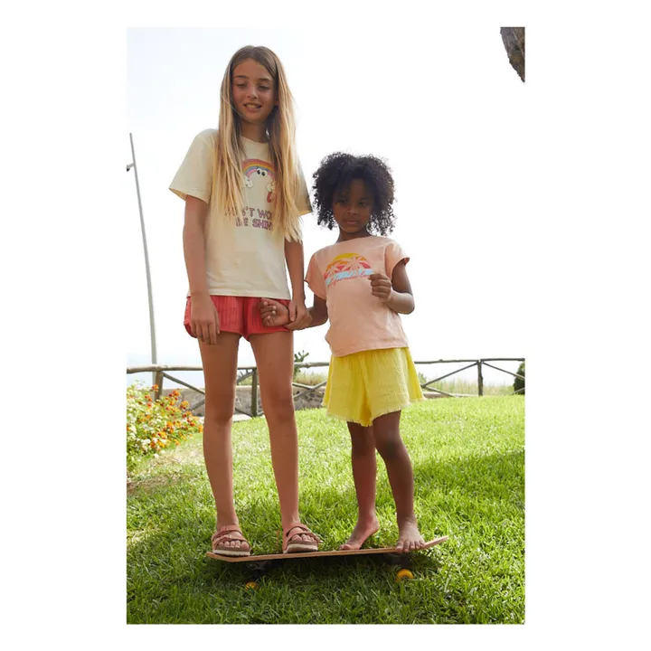 Hundred Pieces T-shirt Manches Courtes Coton Bio | Ecru