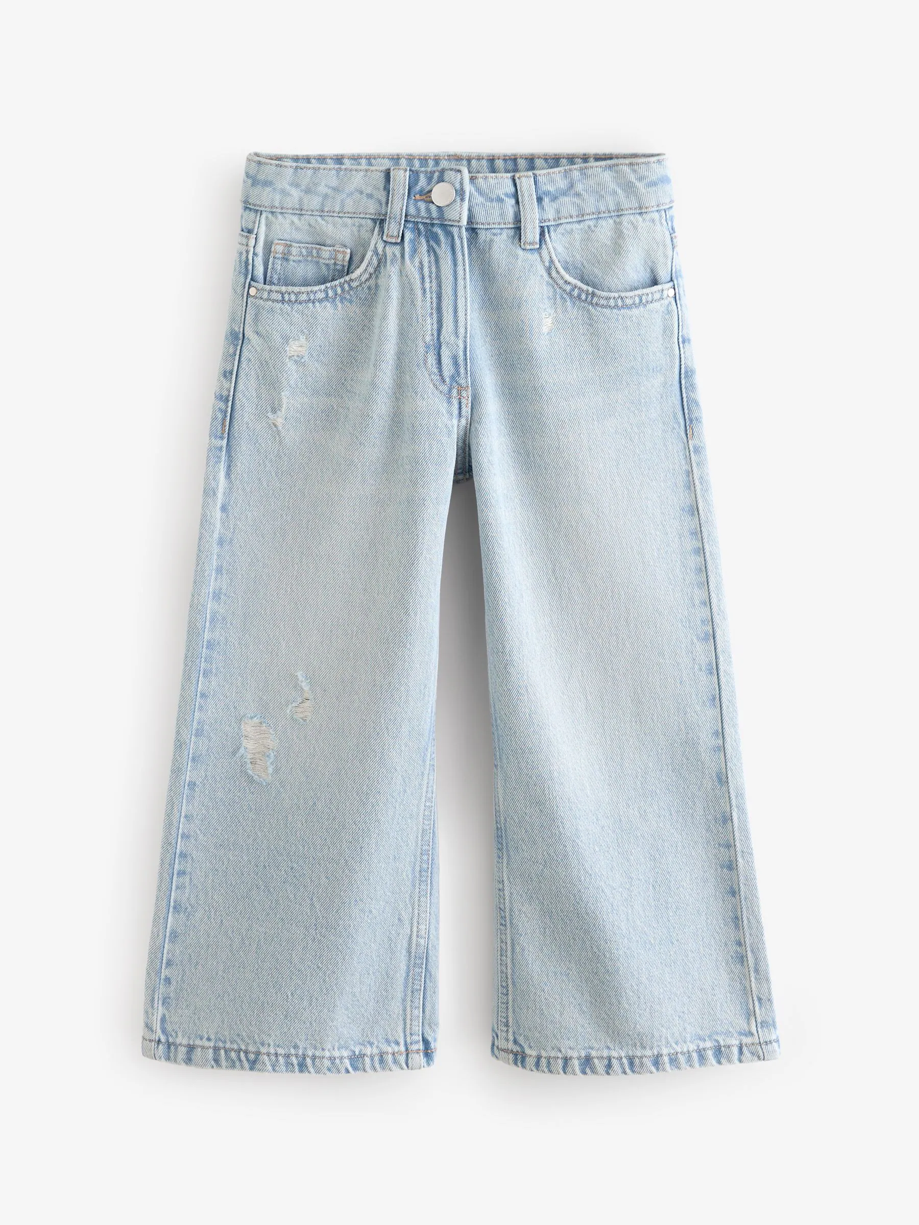 Lichtblauw - Jeans met wijde pijpen (3-16 jr)