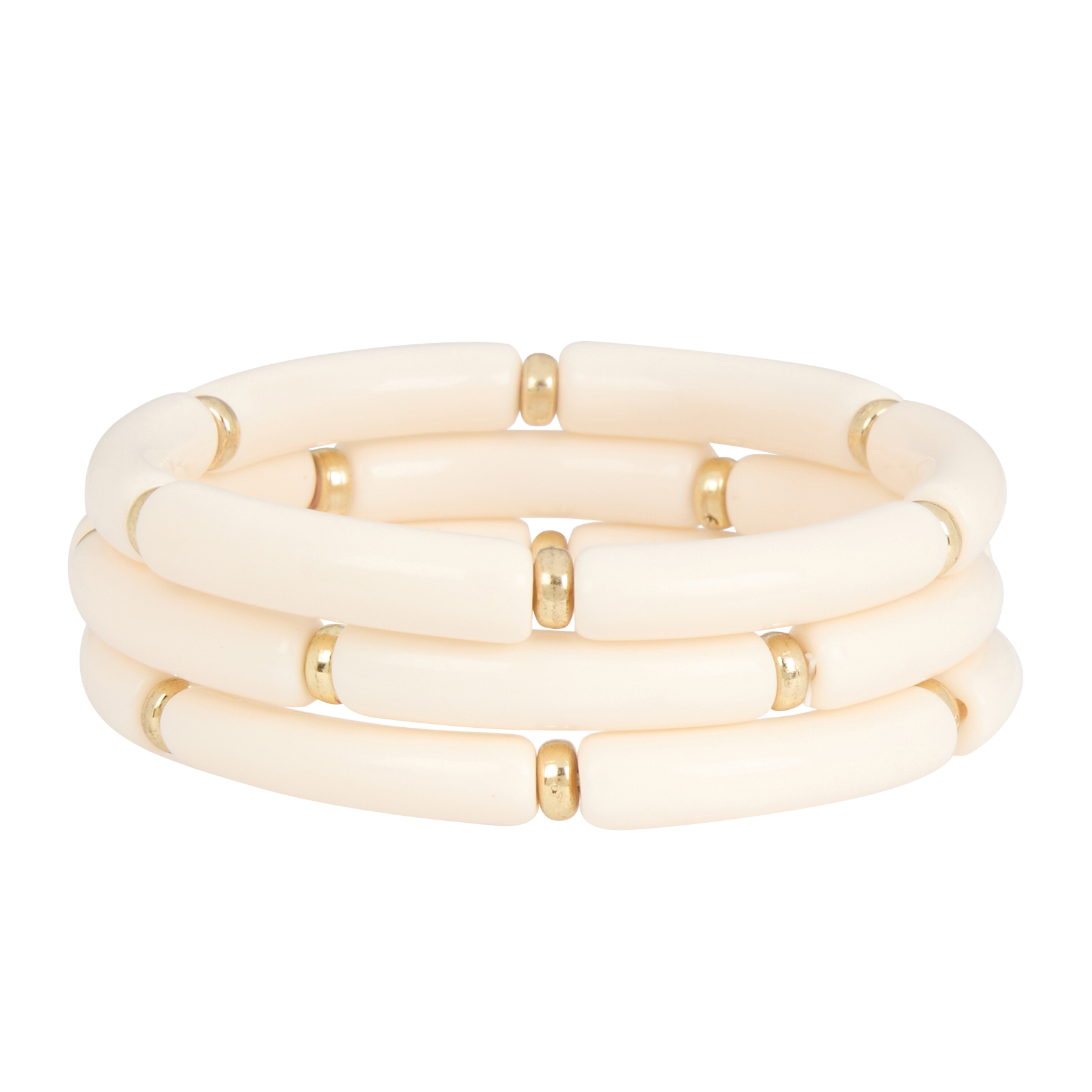 MINI PALMA - Set de 3 bracelets élastiqués | Blanc
