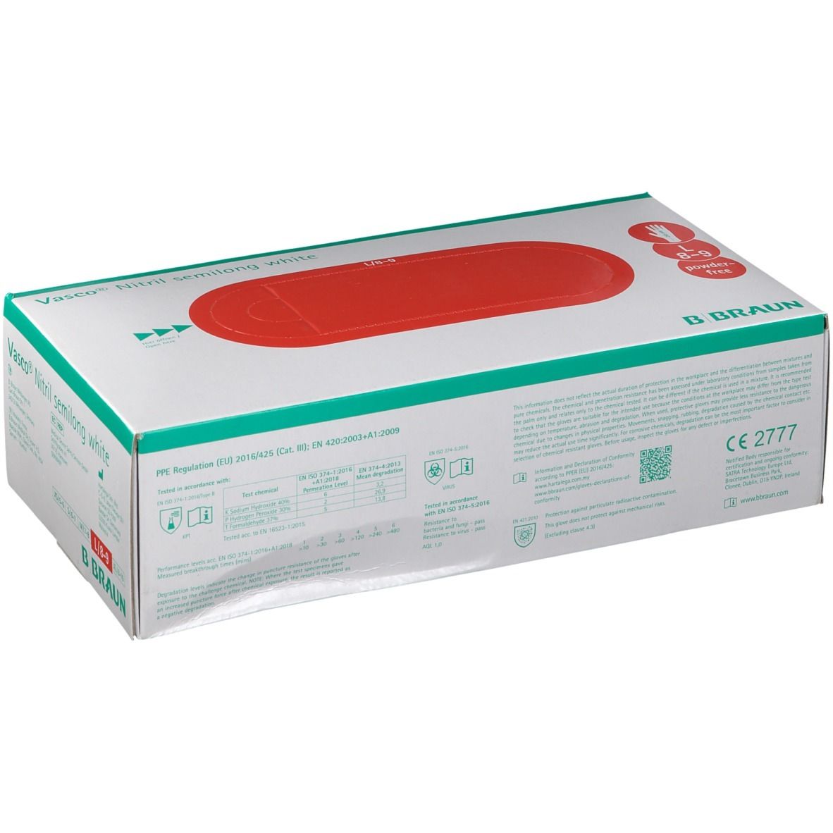 Vasco® Nitril semilong white Gr. L