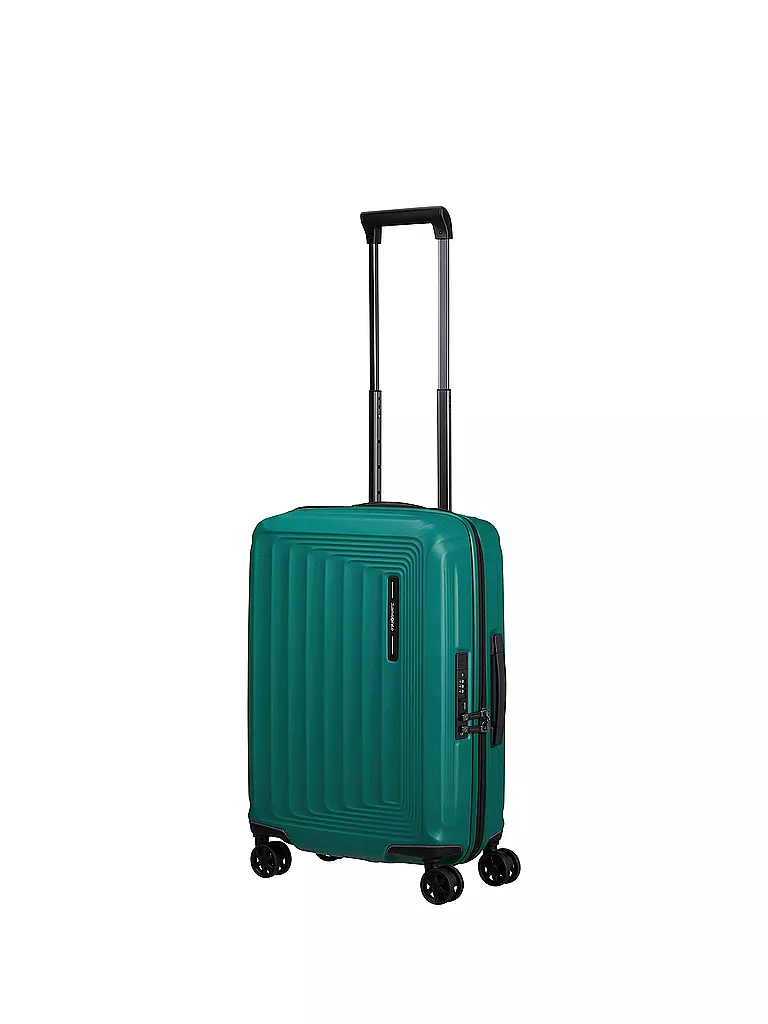 SAMSONITE Trolley  NUON SPINNER 55cm erweiterbar pine green petrol