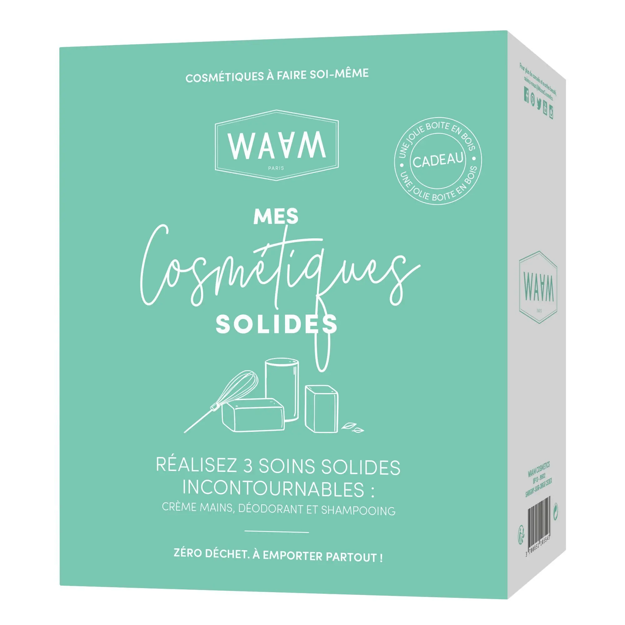 Waam - Coffret Mes cosmétiques solides Cosmétiques à faire soi-même- Green