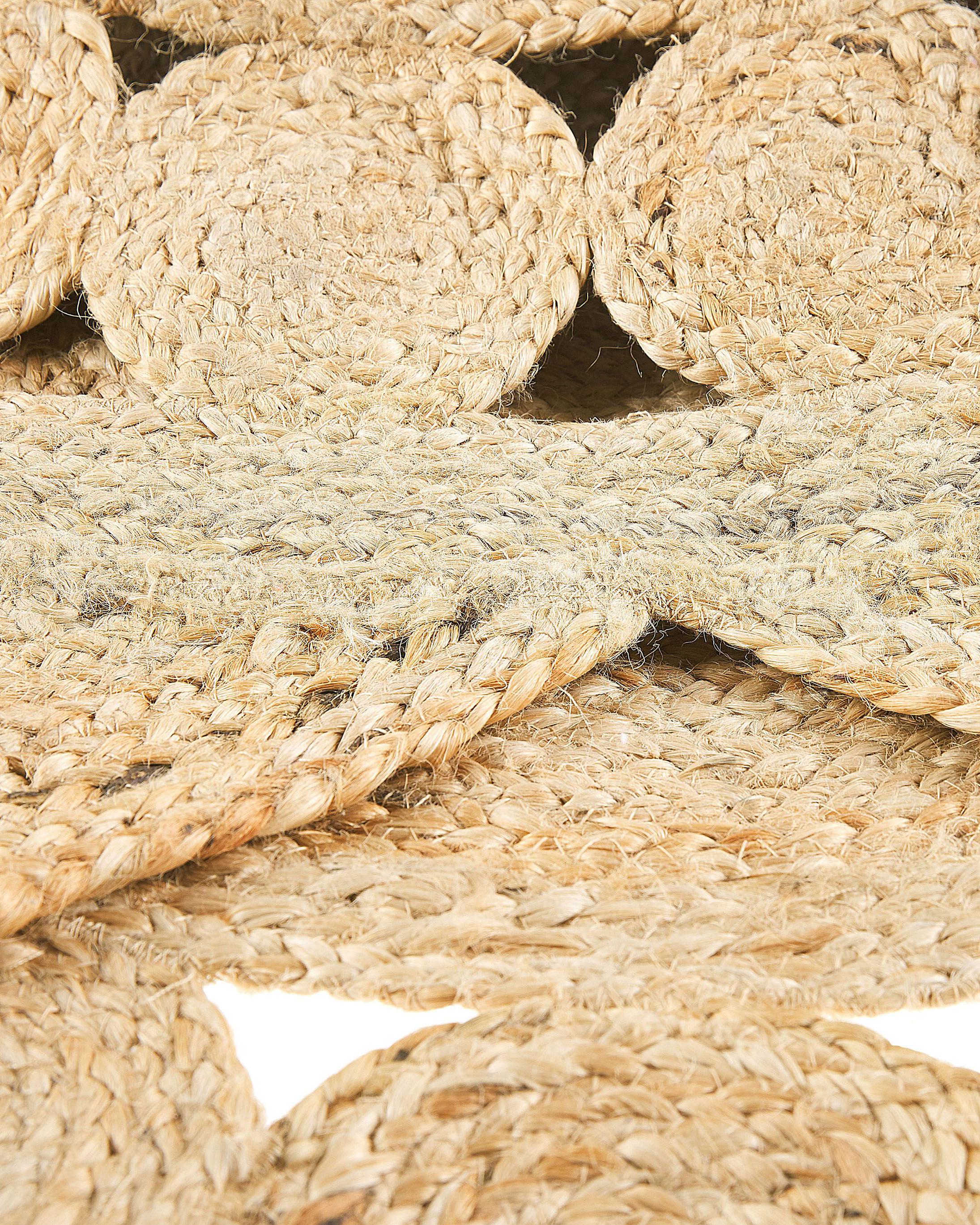 Vloerkleed ARABAN Beige ø 120 cm Jute
