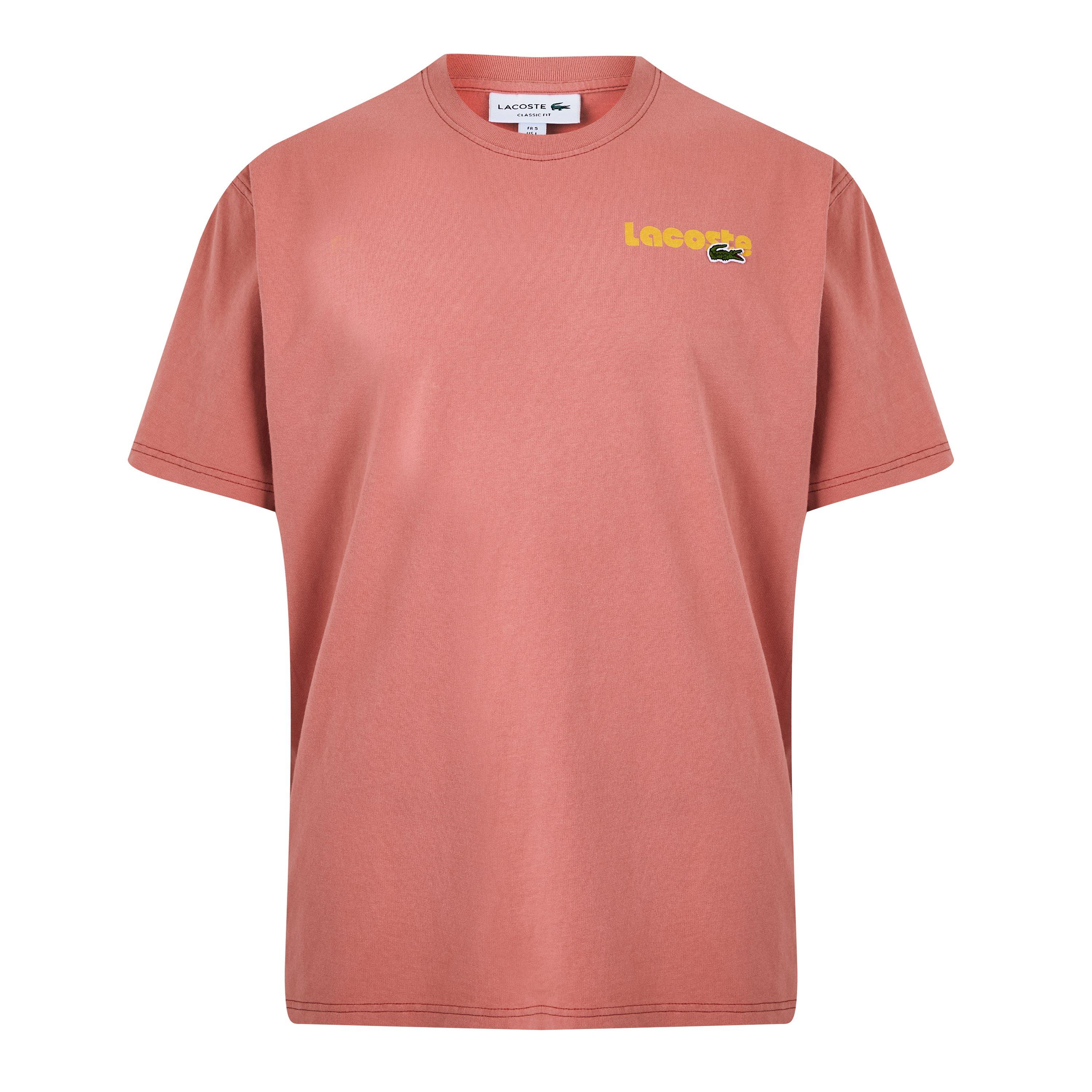 Lacoste Washed Effect Ombré Print T shirt