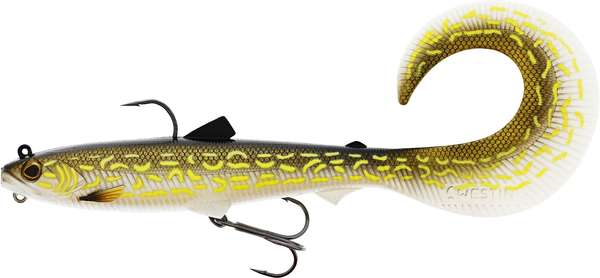 Leurre souple prêt à pêcher Westin Bullteez Curltail R2F 16cm (35g)