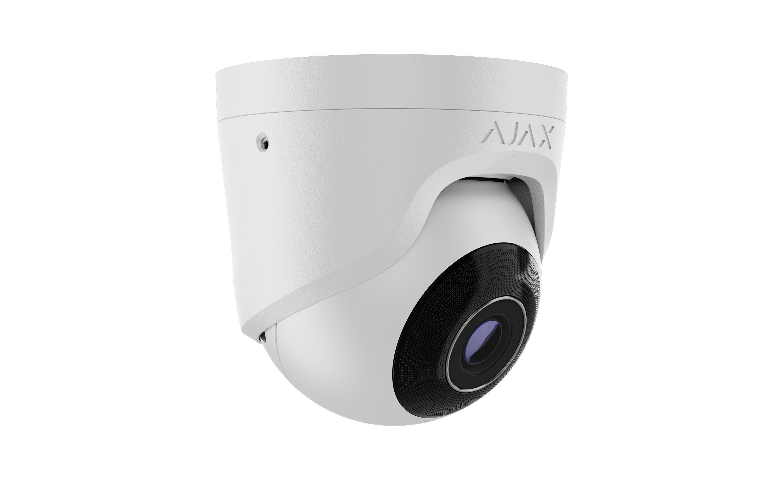 Netzwerkkamera TurretCam (8 Mp/2.8 mm) Weiss<br>Kabelgebundene IP-Überwachungskamera mit KI