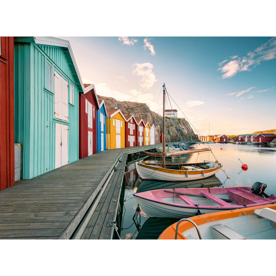 Ravensburger puzzel boothuizen in Smögen, Zweden - 500 stukjes