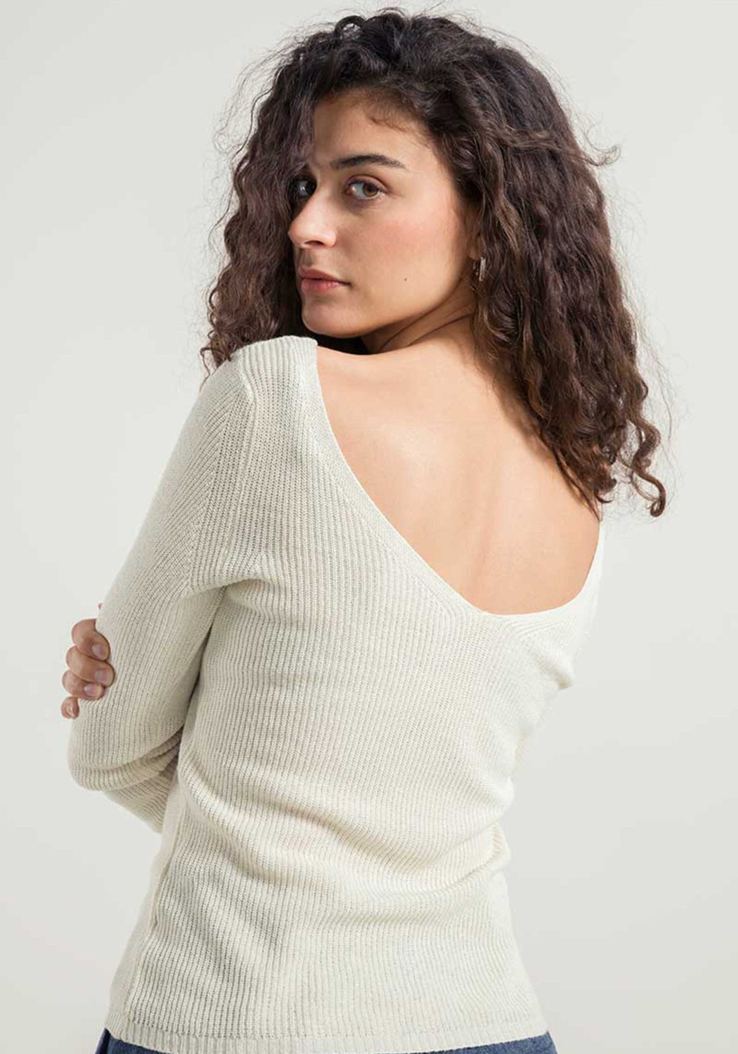 Rifo Pullover Giselle White Grezzo