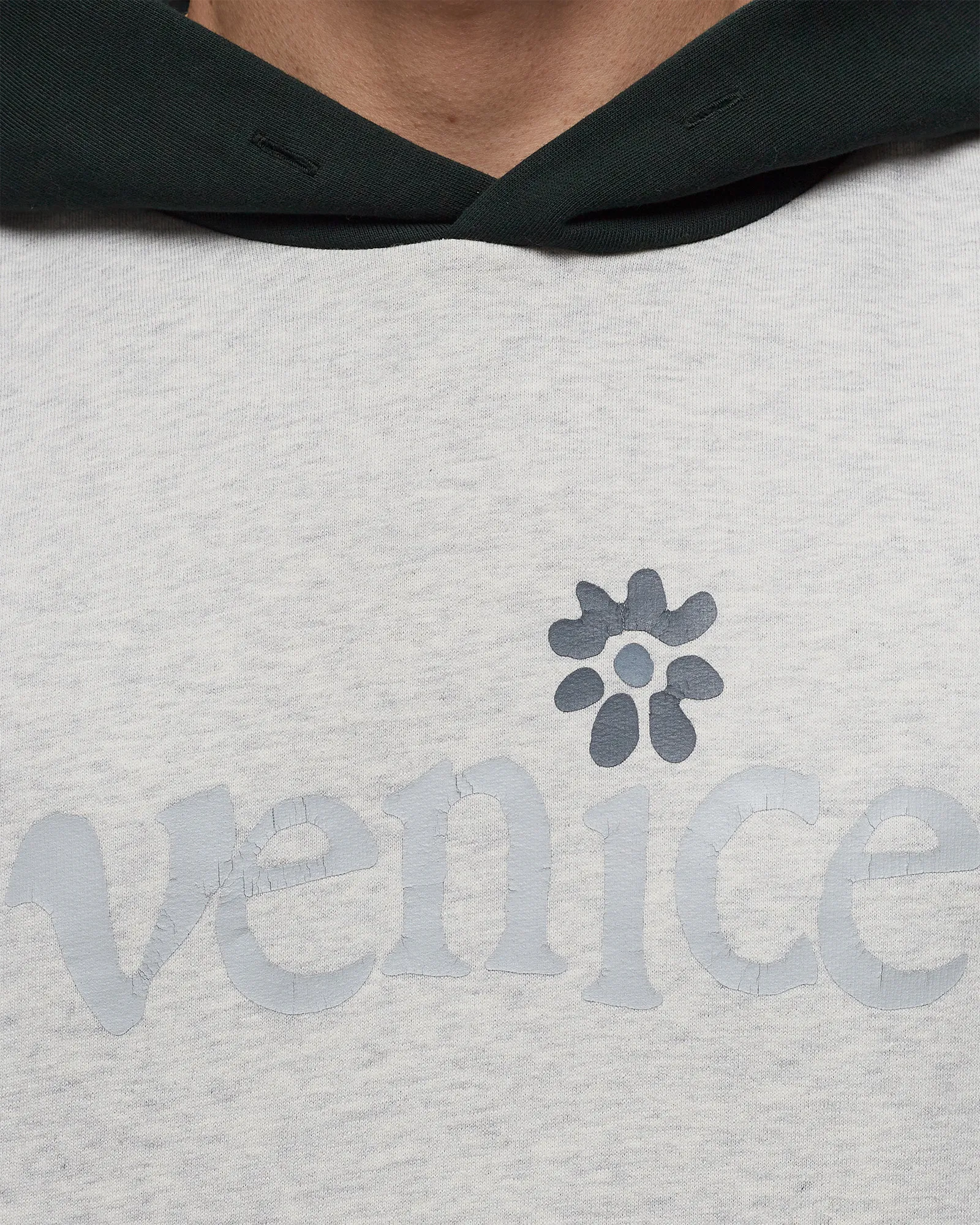 ERL VENICE GREY HOODIE KNIT
