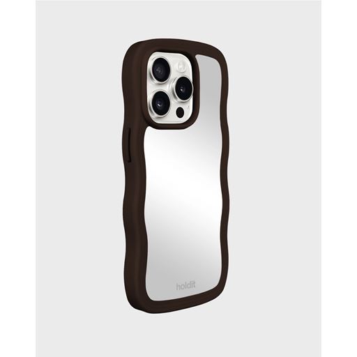 holdit Iphone 14 Pro Max Wavy Cover, Chocolate/Mirror