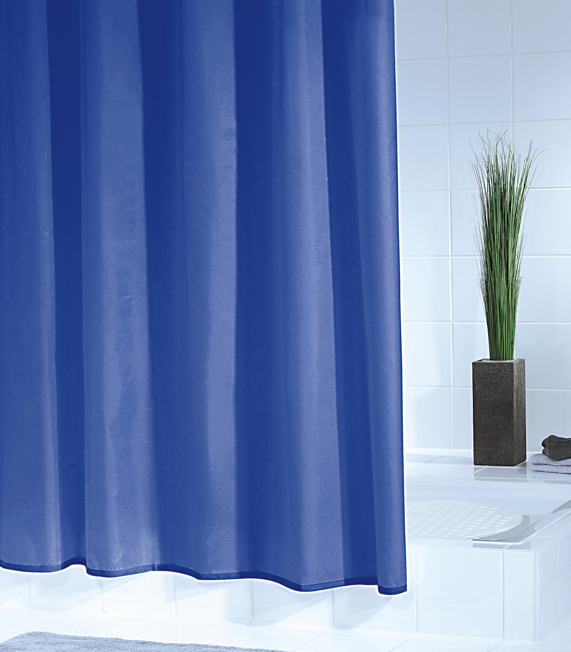 Duschvorhang Folie Standard ultramarinblau 120x200 cm