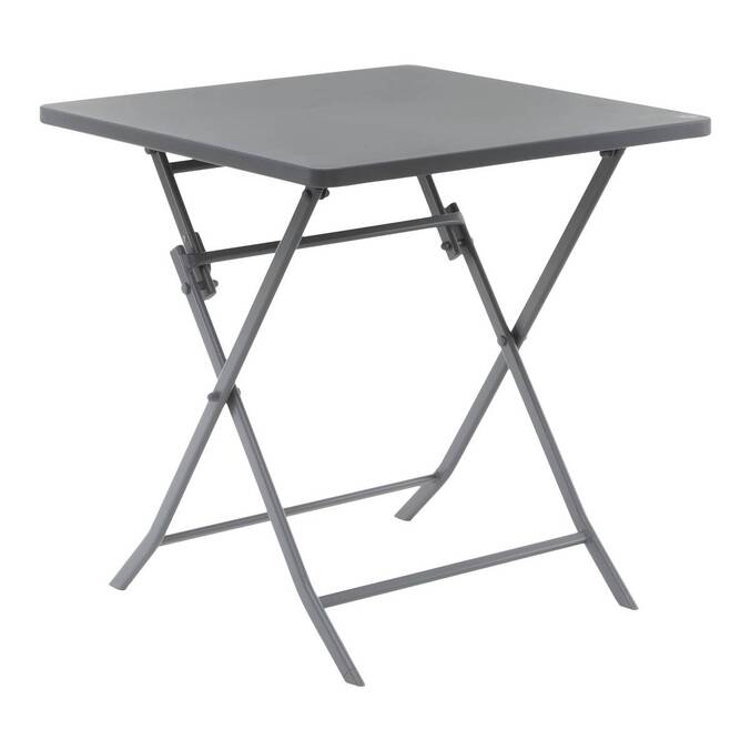 Table de jardin pliante carrée GREENSBORO Gris quartz