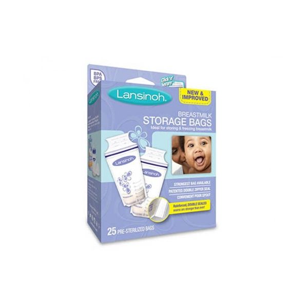Lansinoh Sacos Leite Materno 180ml x 25 Unidades