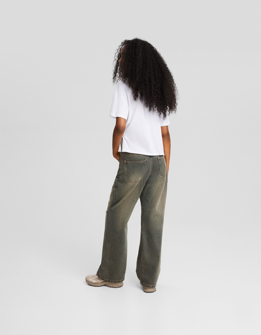 calças jeans largas