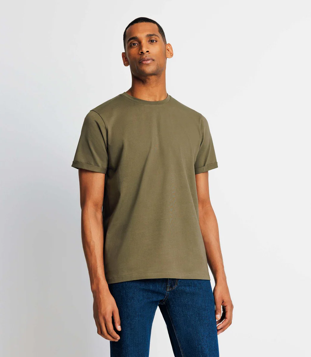 T-shirt uni kaki