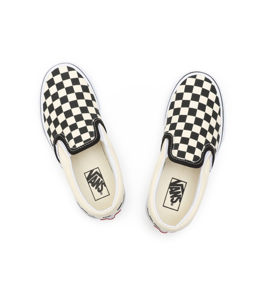 Vans Zapatillas Checkboard Classic Slip-On branco, negro