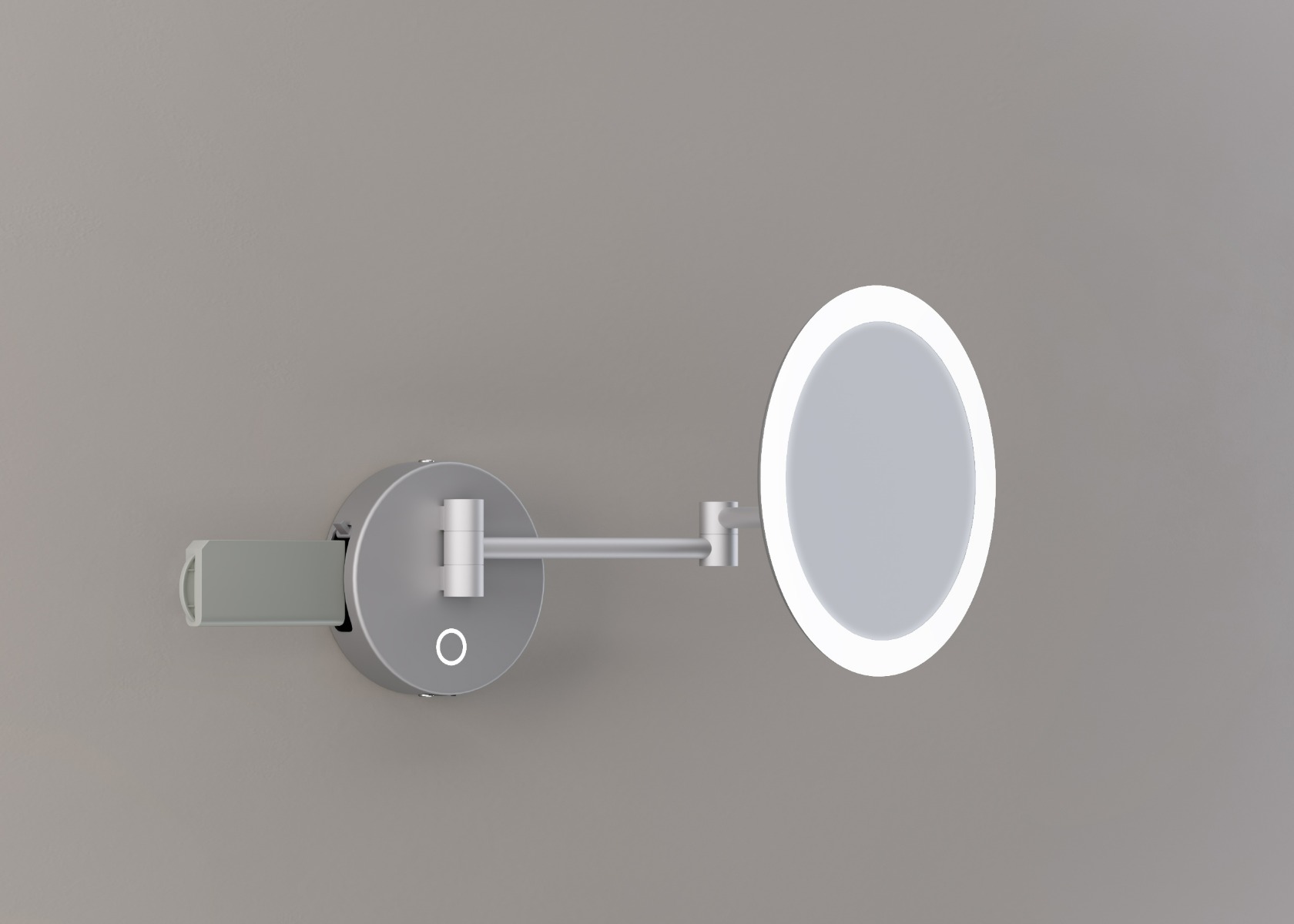 Thebalux M18 scheerspiegel rond 23cm met verlichting