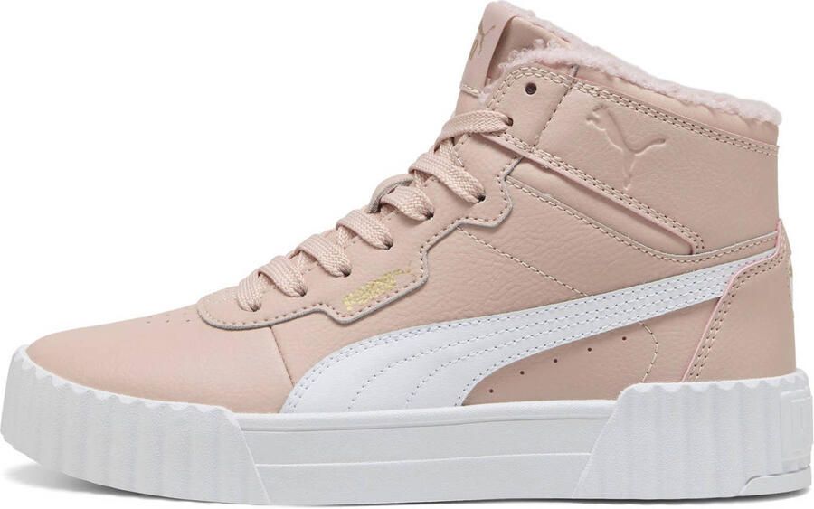 Puma Carina 3.0 Mid WTR sneakers lichtroze wit