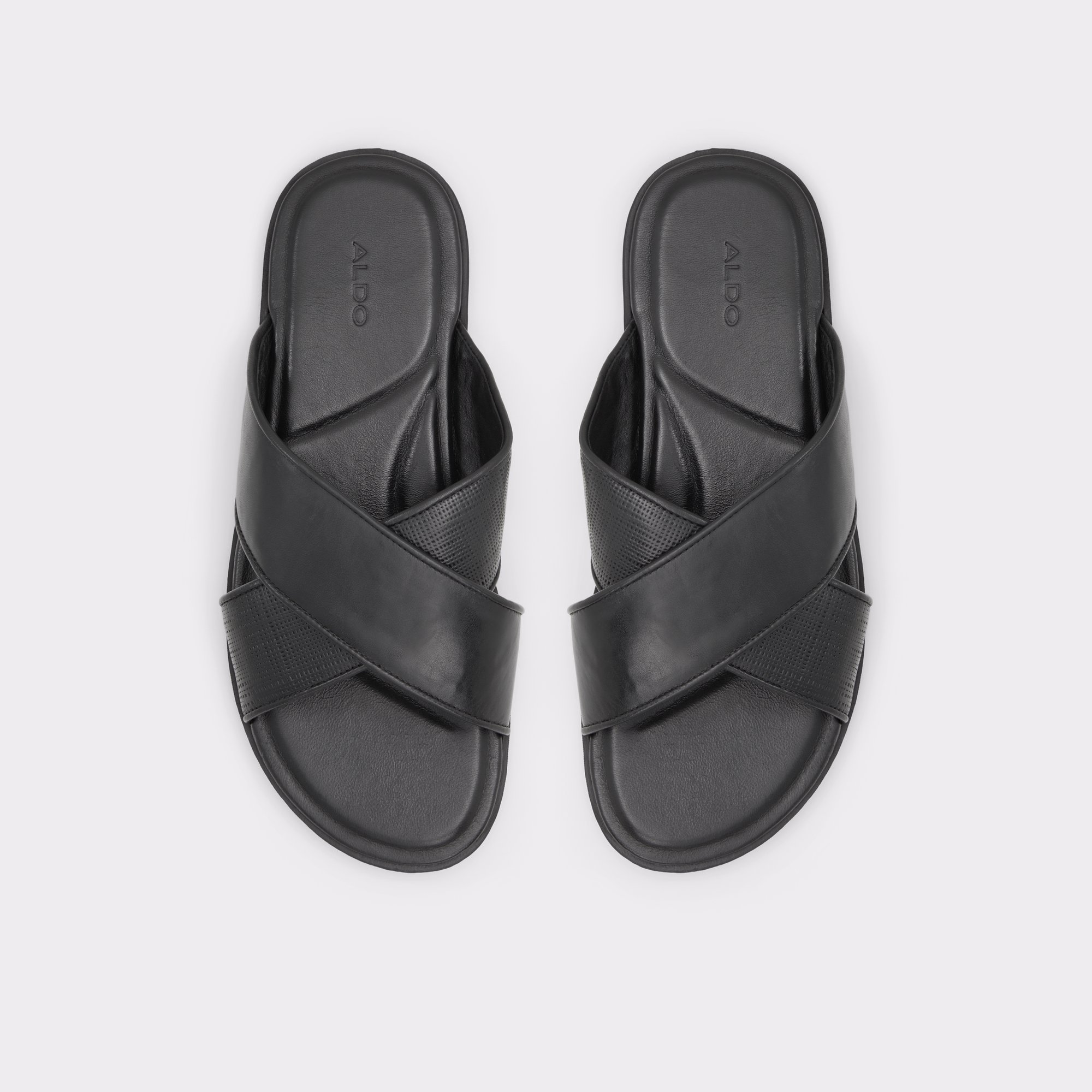 Omer Black Men Slides