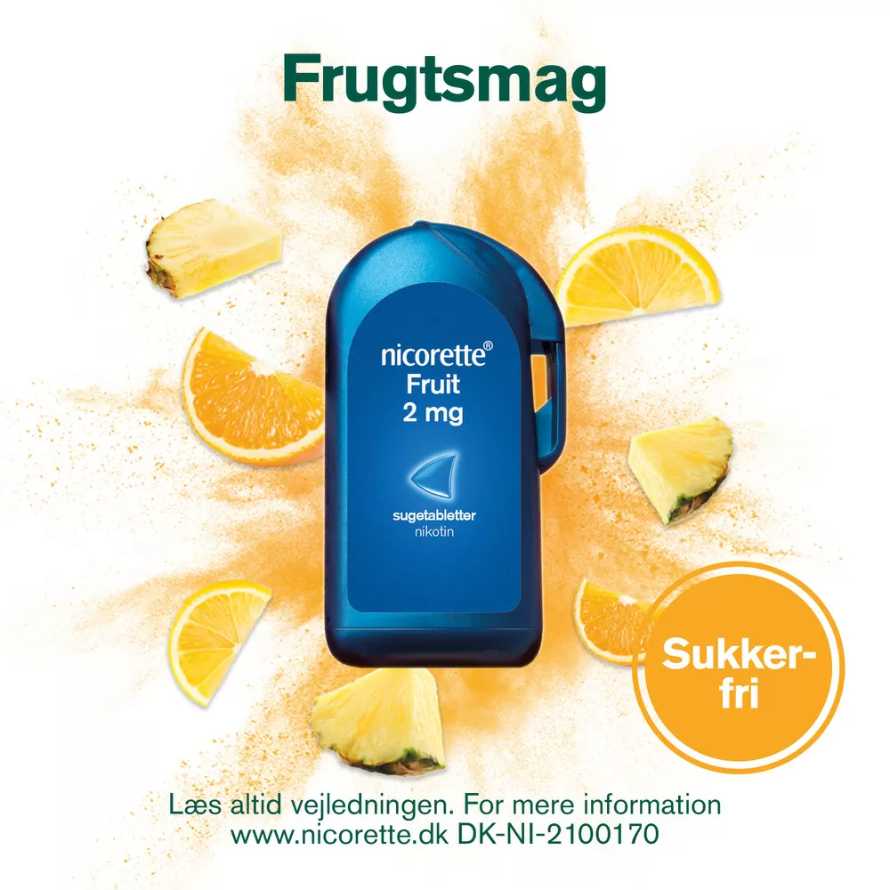 Nicorette Fruit 2 mg - 160 sugetabletter