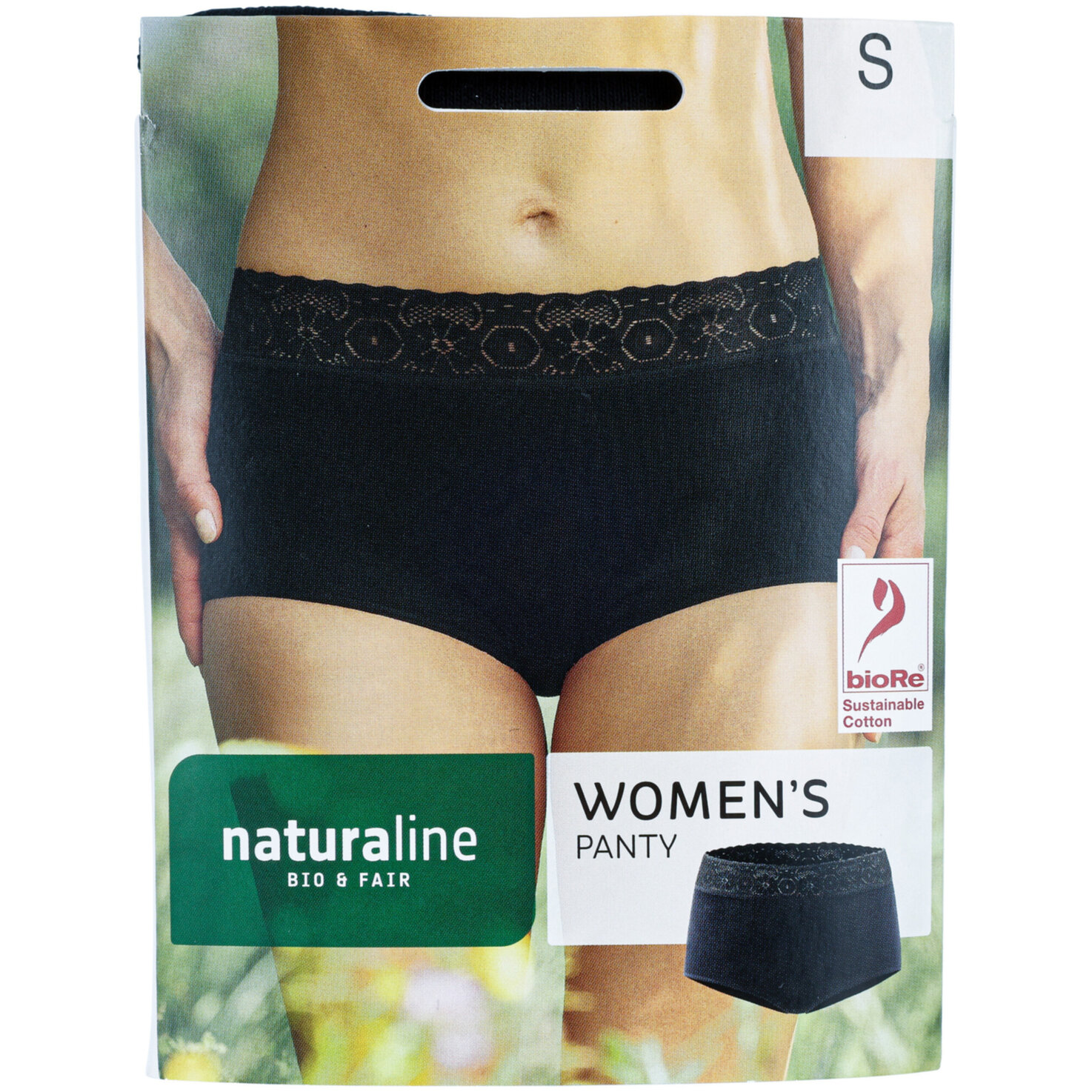 Naturaline Textil Damen Panty schwarz S