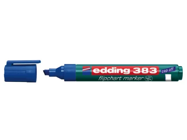 edding 383 flipchart - Markør - for flip-over tavle - blå - vandbaseret blæk - 1-5 mm
