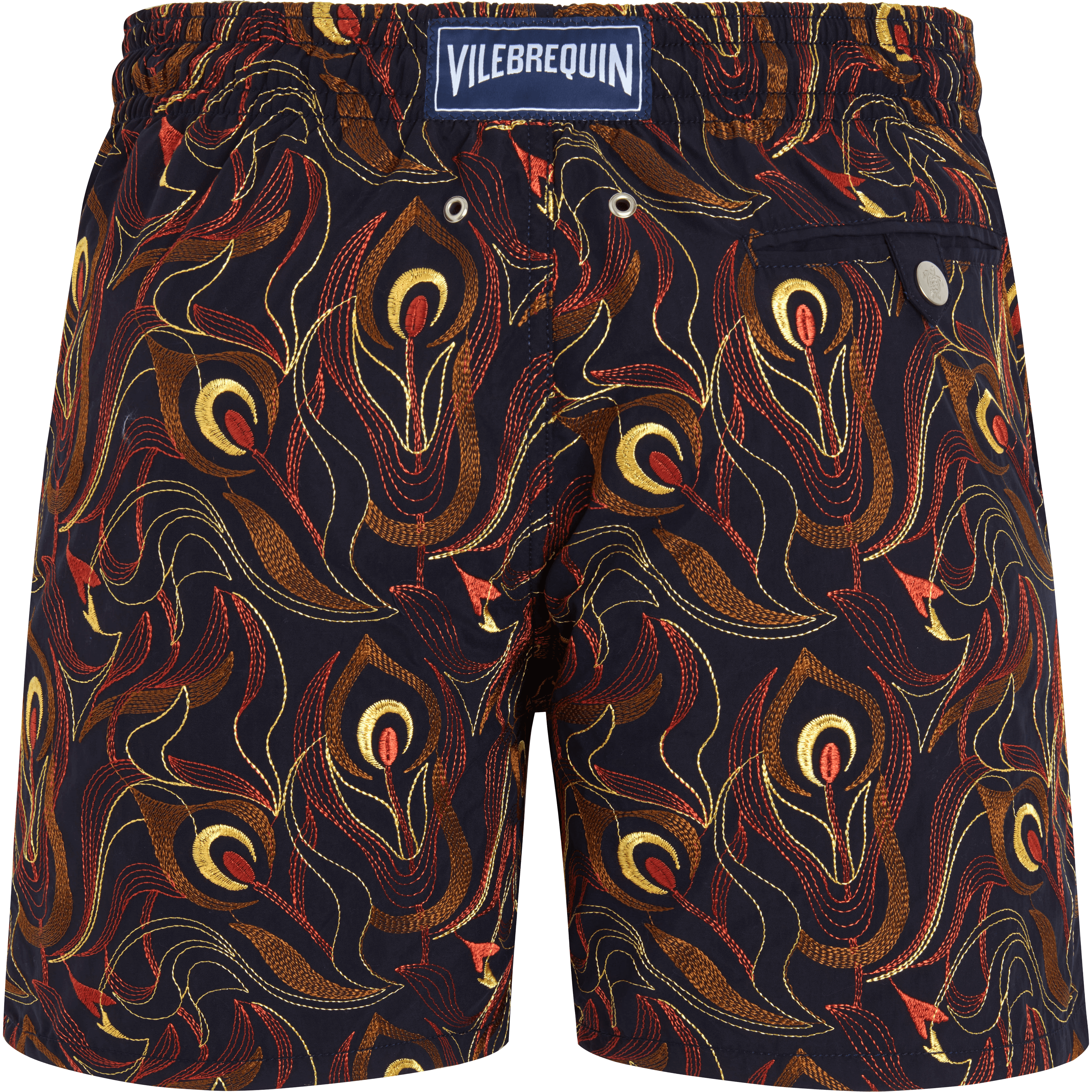 Maillot de bain homme Brodé Paon Paon - Edition Limitée | Site Vilebrequin | MISAC633