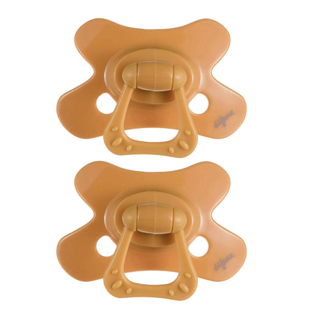 Dental Fopspeen - 6+ Maanden - Oranje - 2 stuks