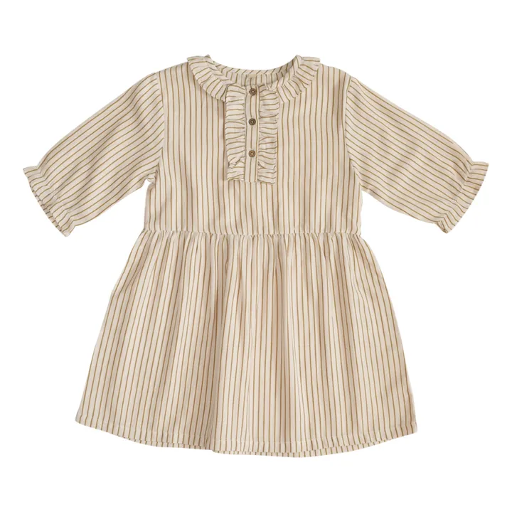 Lililotte Robe Lise Rayée | Ecru