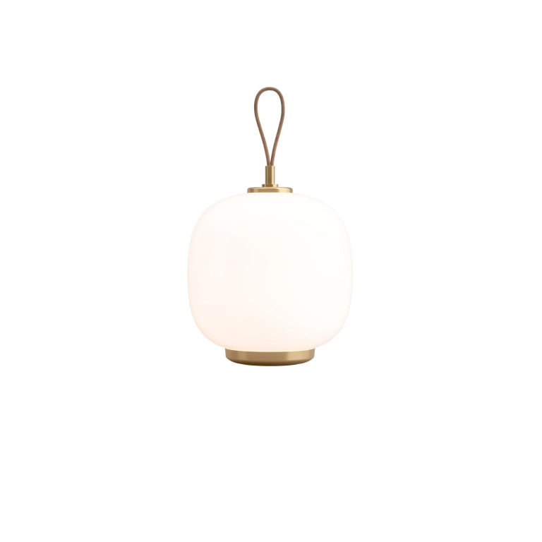 Louis Poulsen VL 45 Radiohus Portable tafellamp Brass/Glossy Pale Yellow