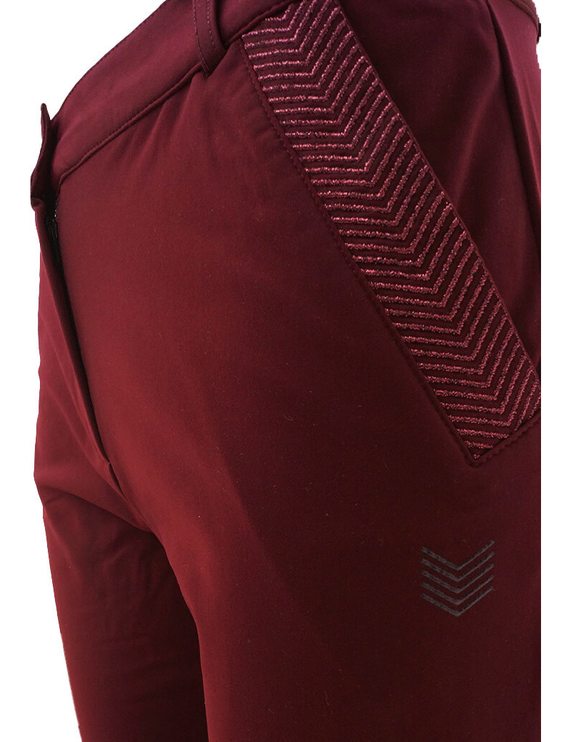 HBT BASICS - CHRISTINA PANTALON CITY SLIM BORDEAUX