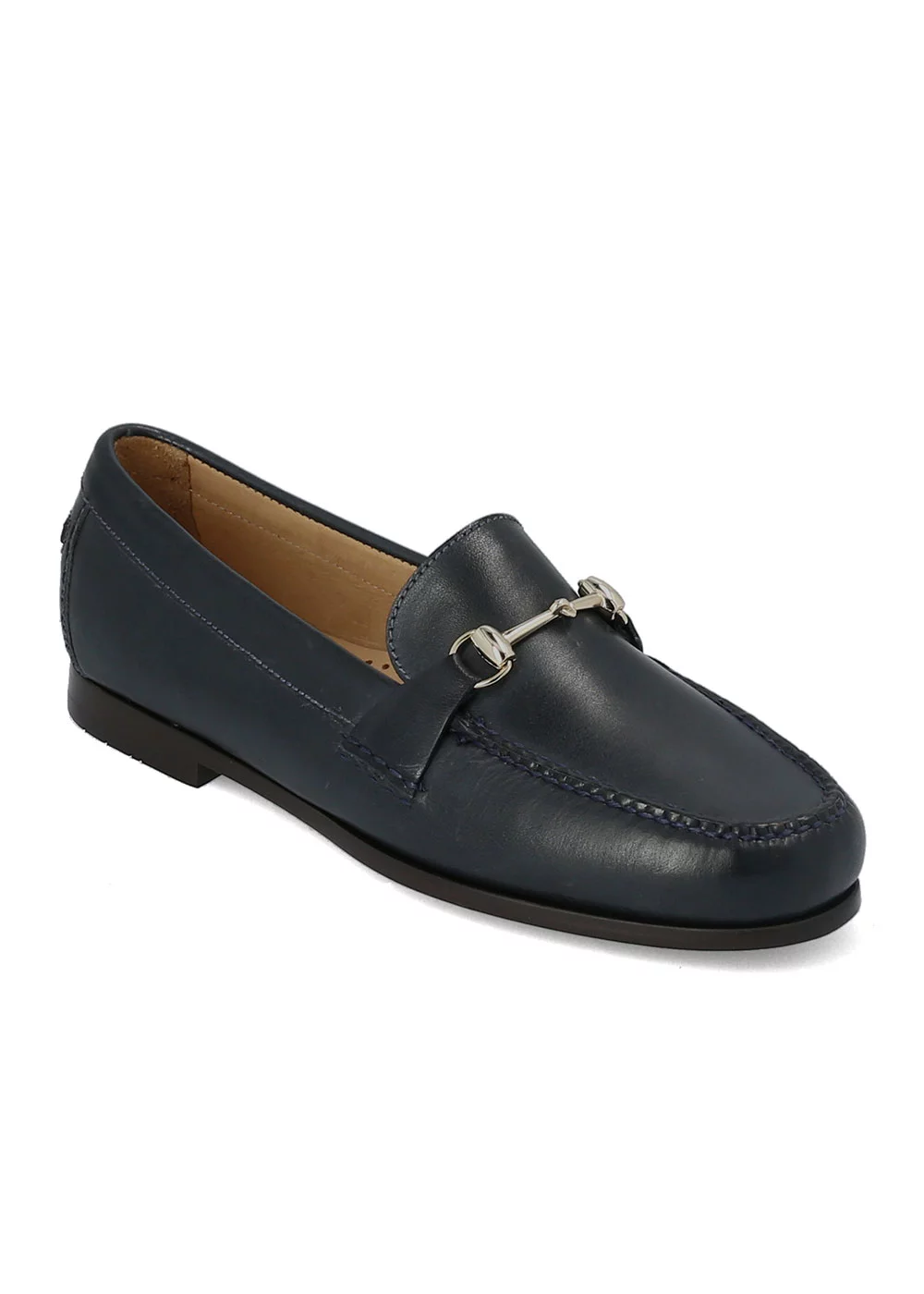 MOCASSIN MORSETI MOC CUIR MARINE