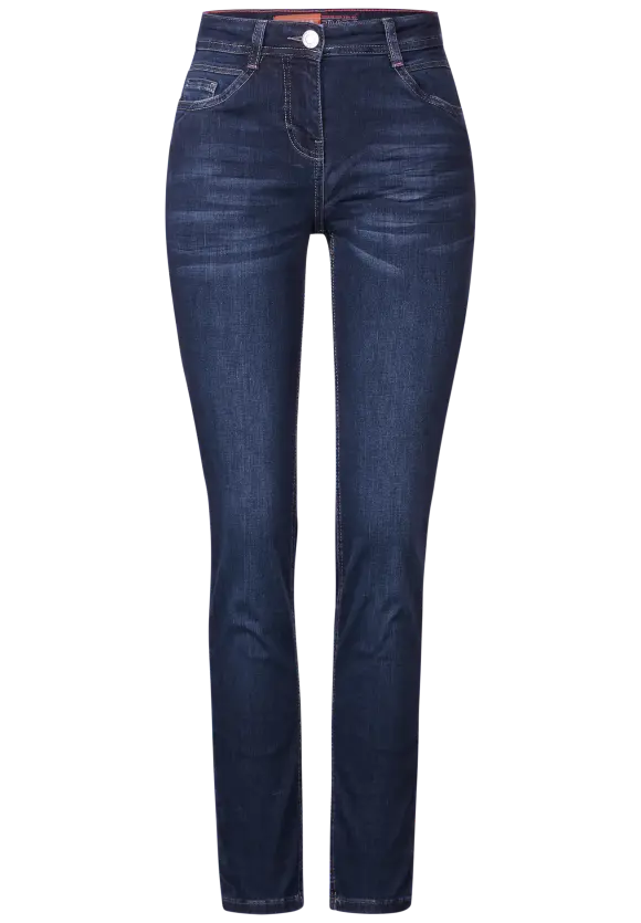 Slim Fit Jeans - mid blue used wash