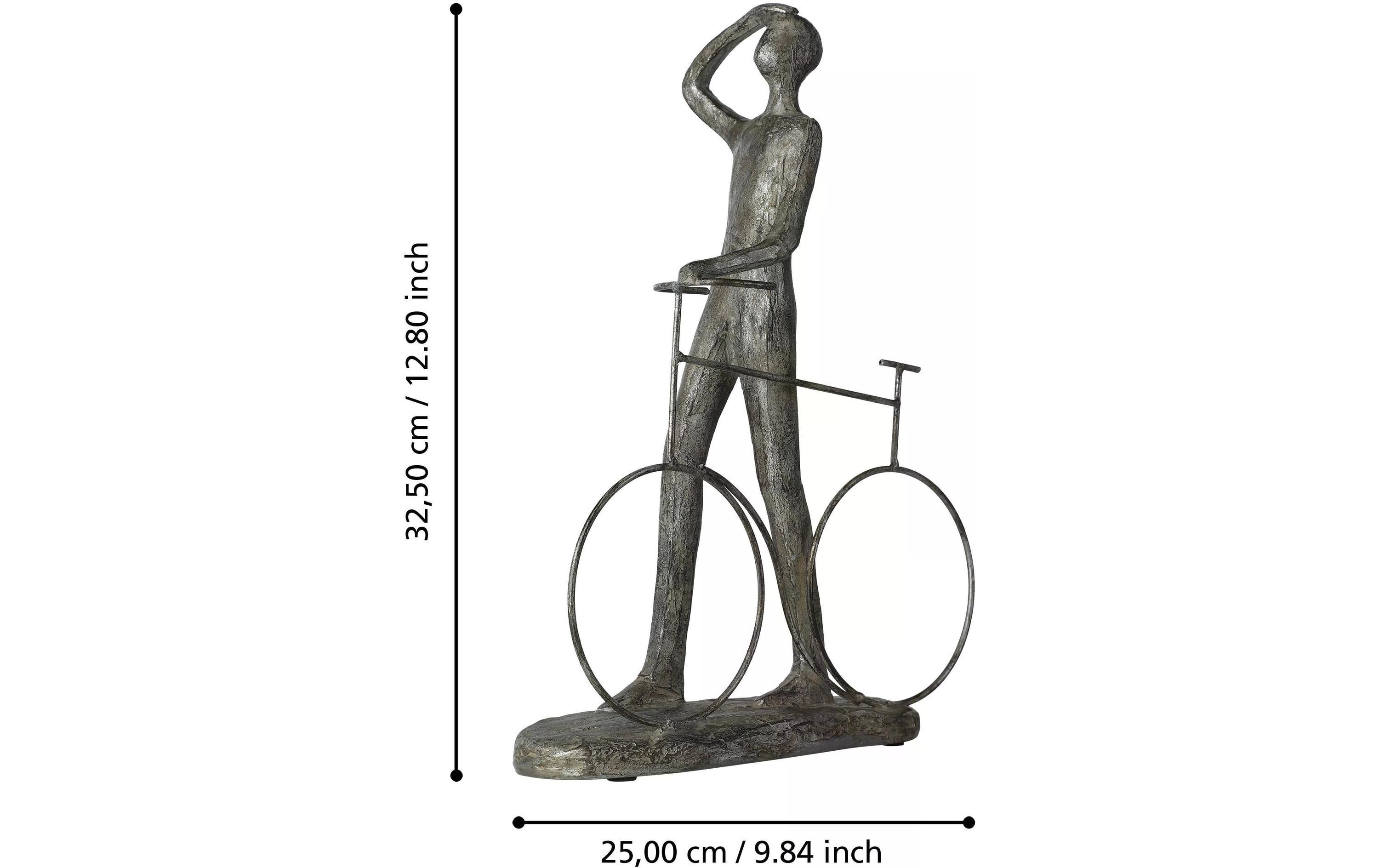 Dekofigur Velofahrer Siocon 25 x 32.5 cmFahrradfahrer