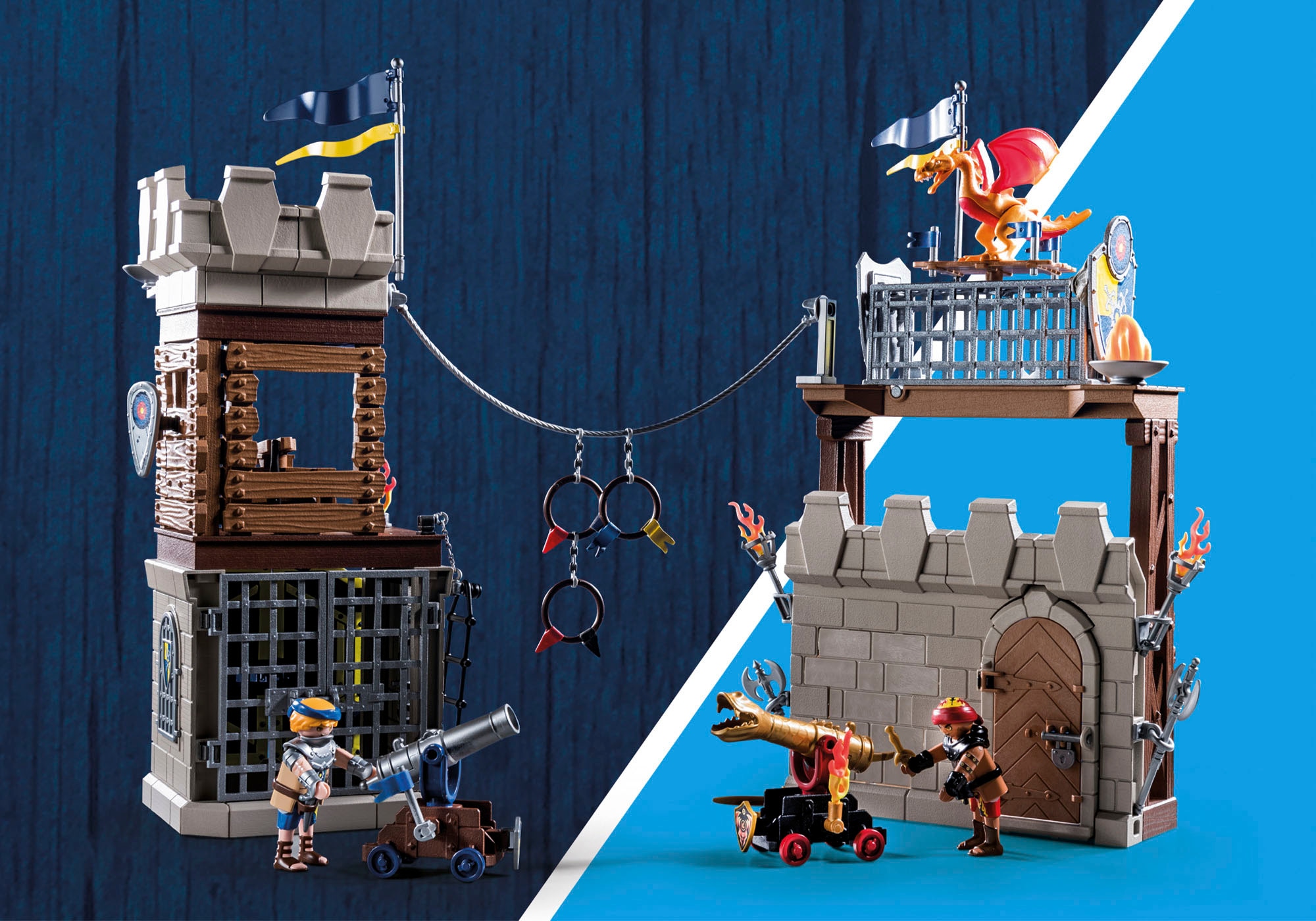 Playmobil® Konstruktions-Spielset »Novelmore vs. Burnham Raiders - Turnierarena (71298), Novelmore« Made in Germany