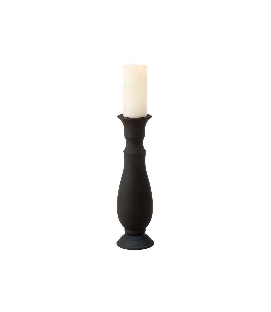 Paris Prix - Chandelier Design En Verre gentle 40cm Noir Mat