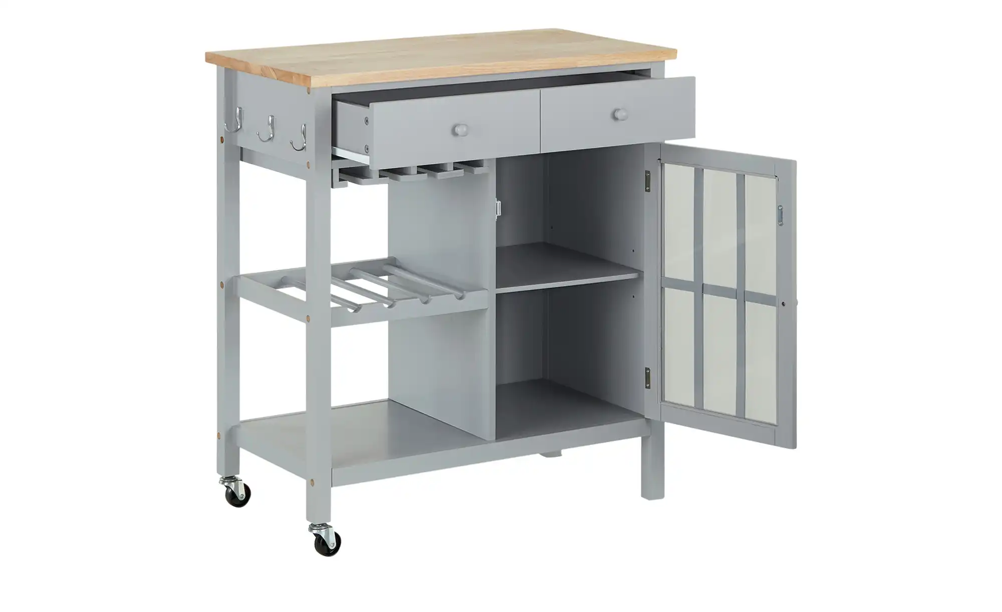 Servierwagen in Landhaus-Optik Butcher