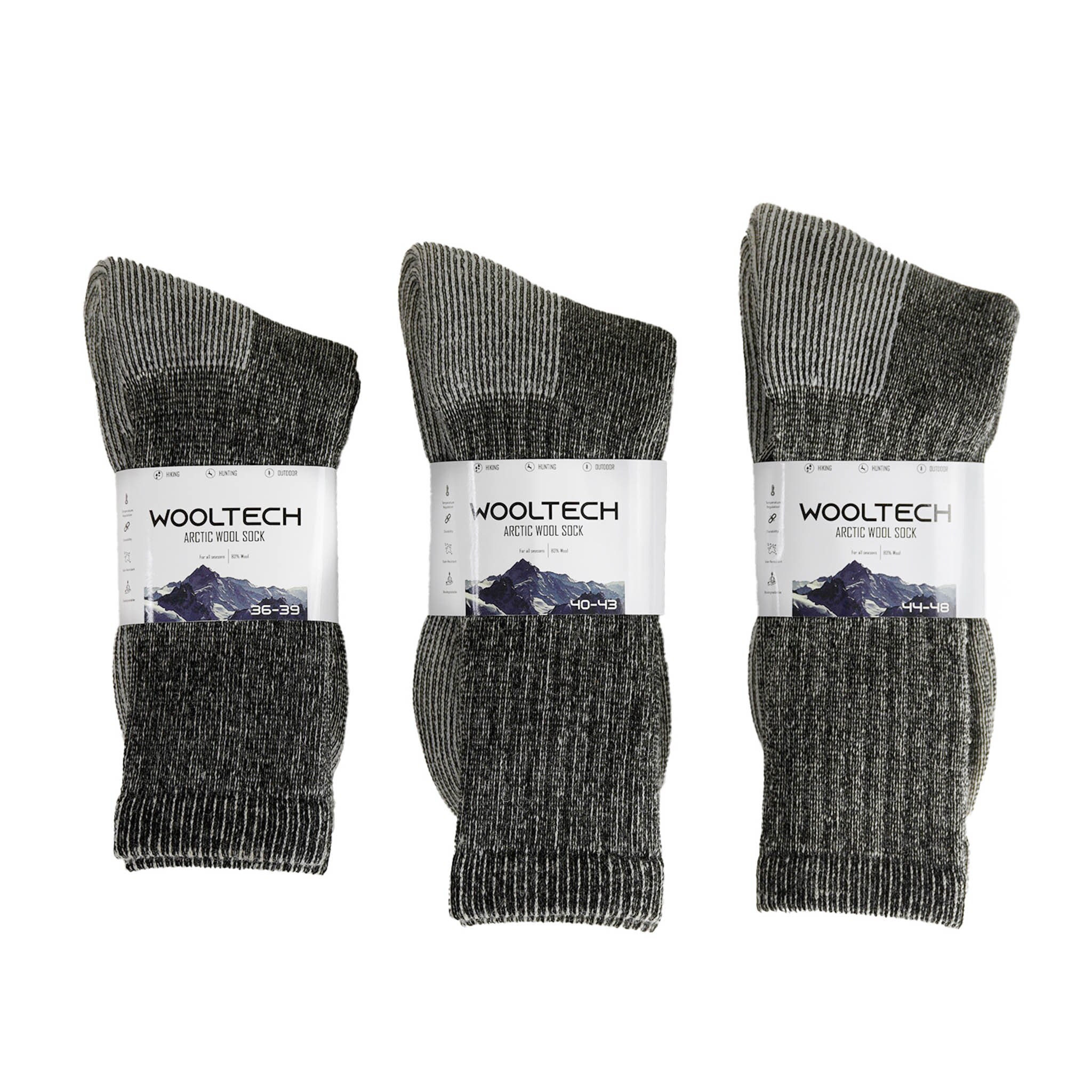 Wooltech Arctic Wool Socks<br>Tykke og varme ullsokker