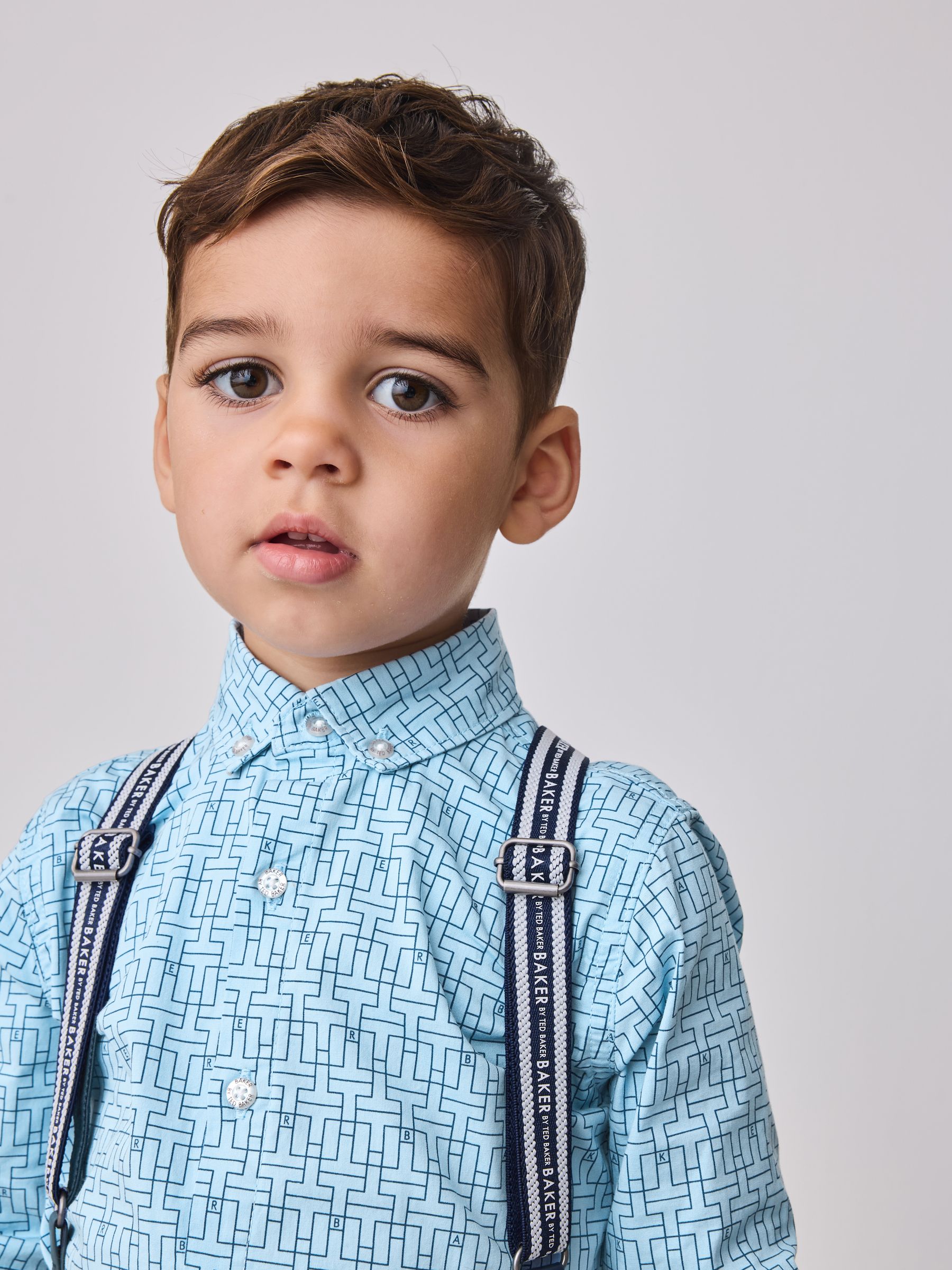 Blauw/marine - Baker by Ted Baker Shirt Trousers and Braces Set