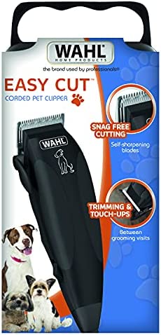 Máquina de tosquiar pelos para animais de estimação WAHL 09653-716 Easy Cut com fio, preta