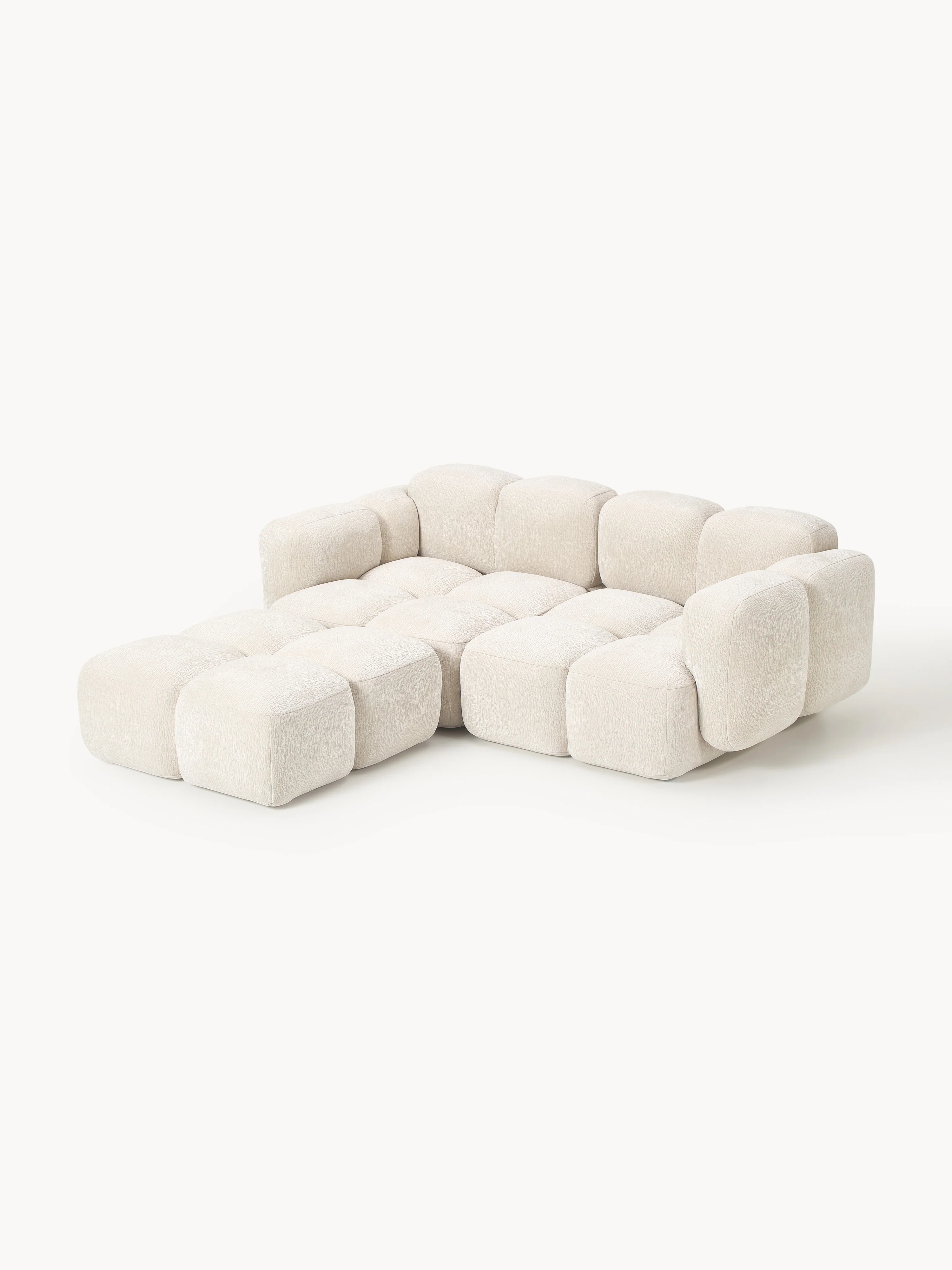 Modulaire bank Tayla (3-zits) met poef (links/rechts)