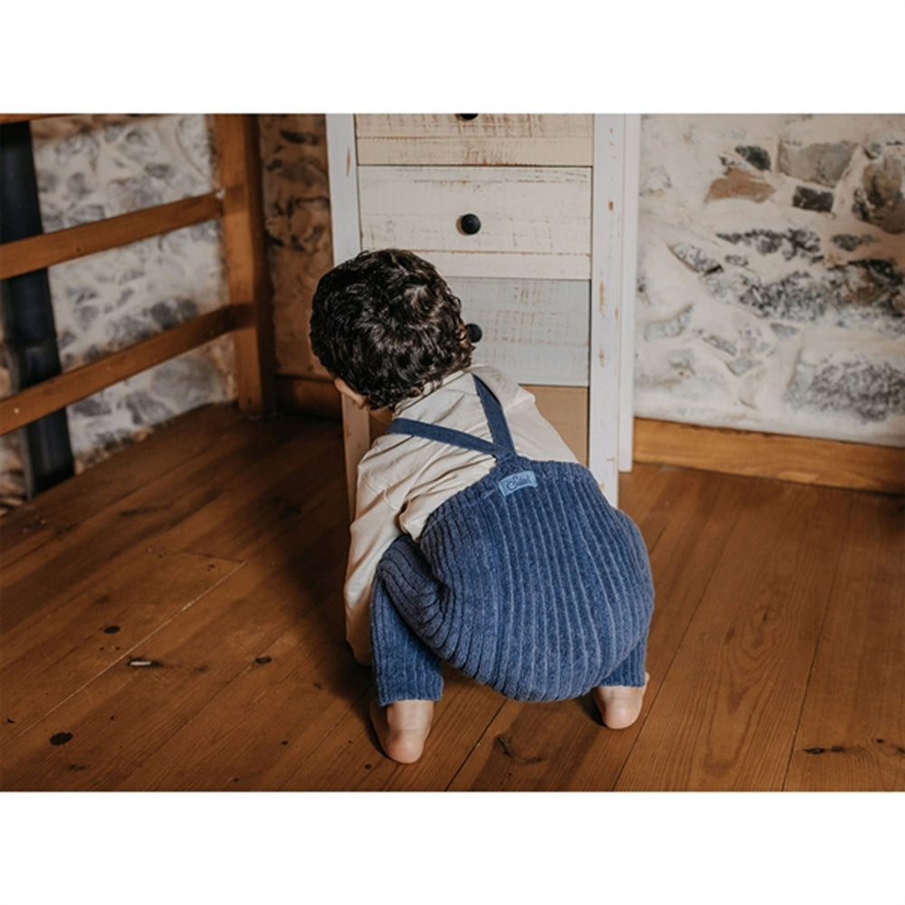 Granny Teddy Footless Tights Steel Blue Blend
