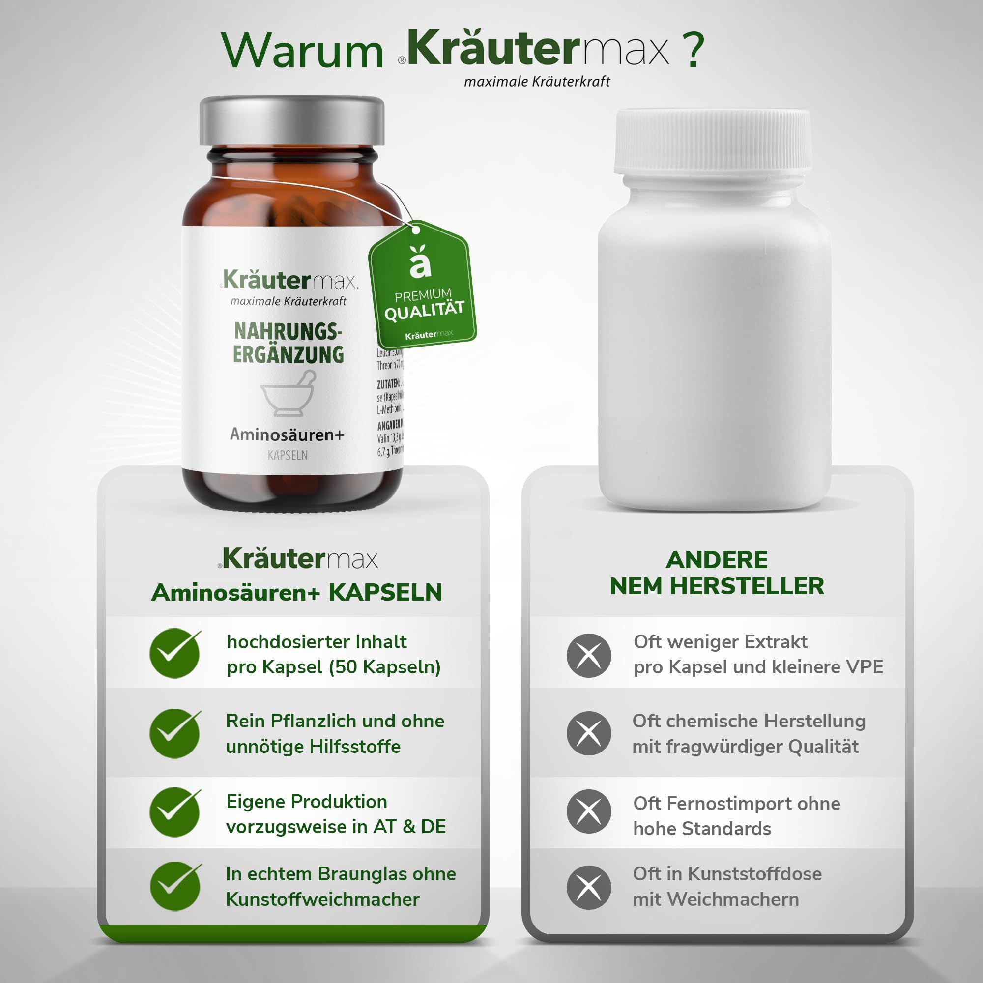 Kräutermax Aminosäuren plus Kapseln