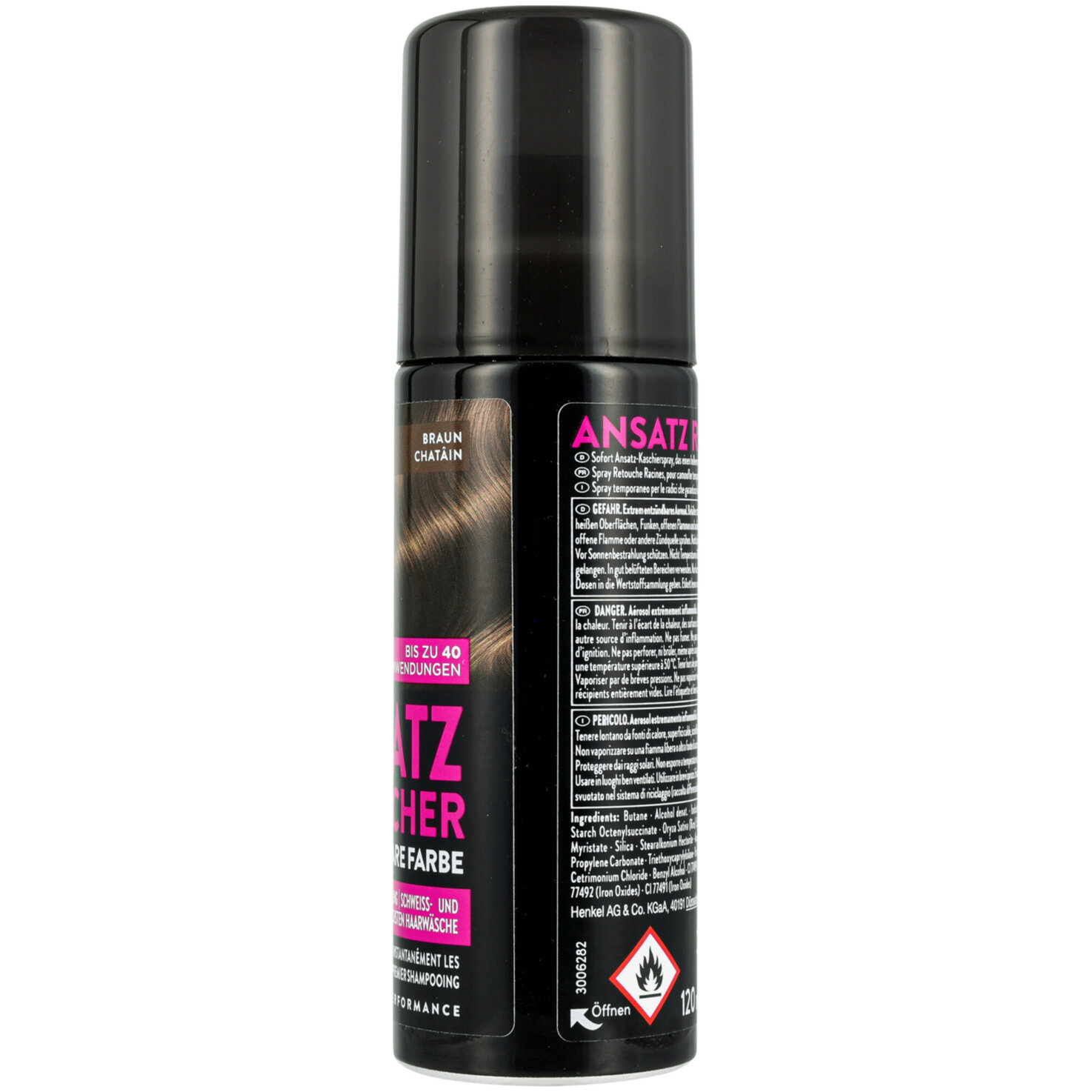 Syoss Retouche Racines Sofort-Ansatz-Kaschierspray Braun