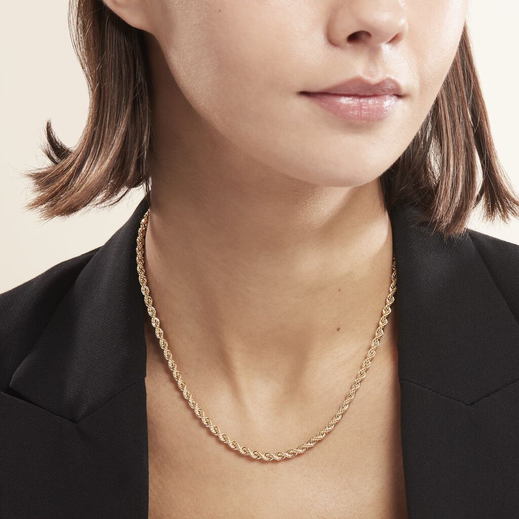 Collier Maille Or Jaune