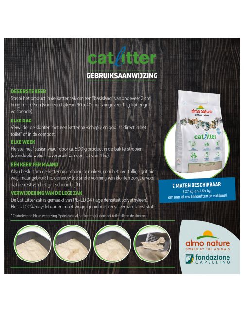 Almo Nature Catlitter - Kattenbakvulling - 4.54 kg