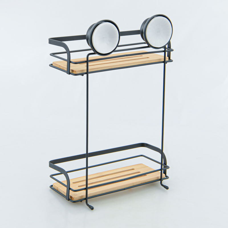Etagère avec ventouses 2 niveaux