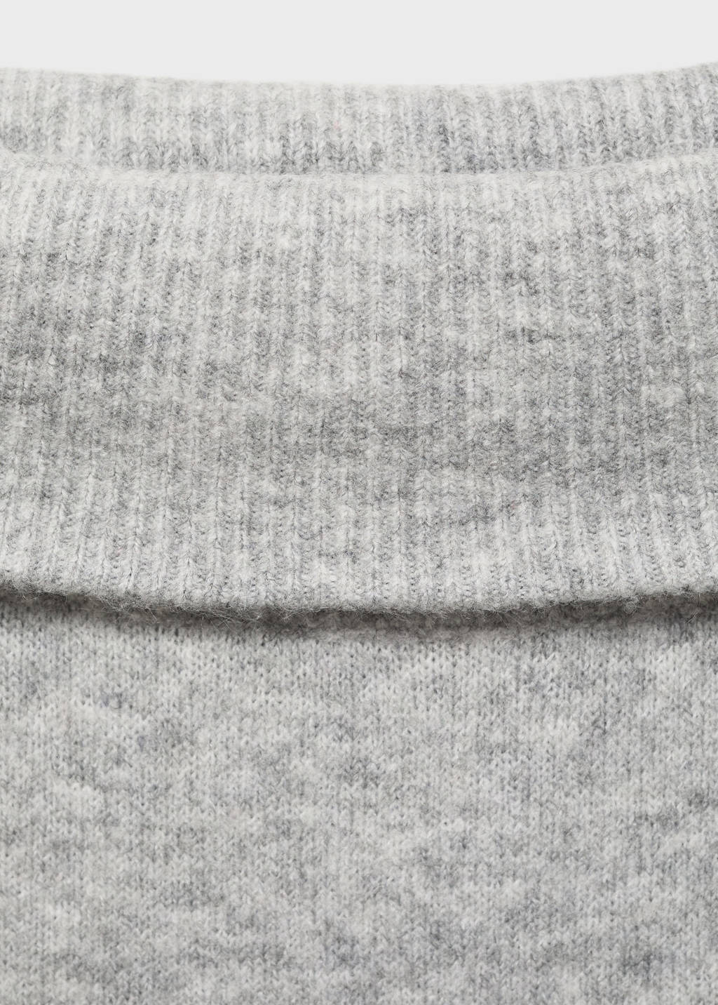 MANGO TEEN midi jurk gebreid grijs