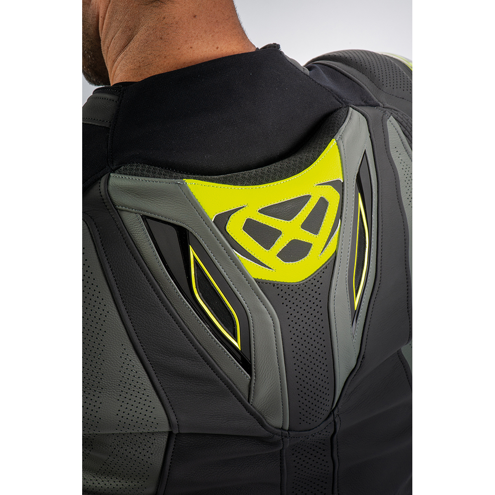 Ixon - Blouson Vendetta Evo Noir / Anthracite / Jaune