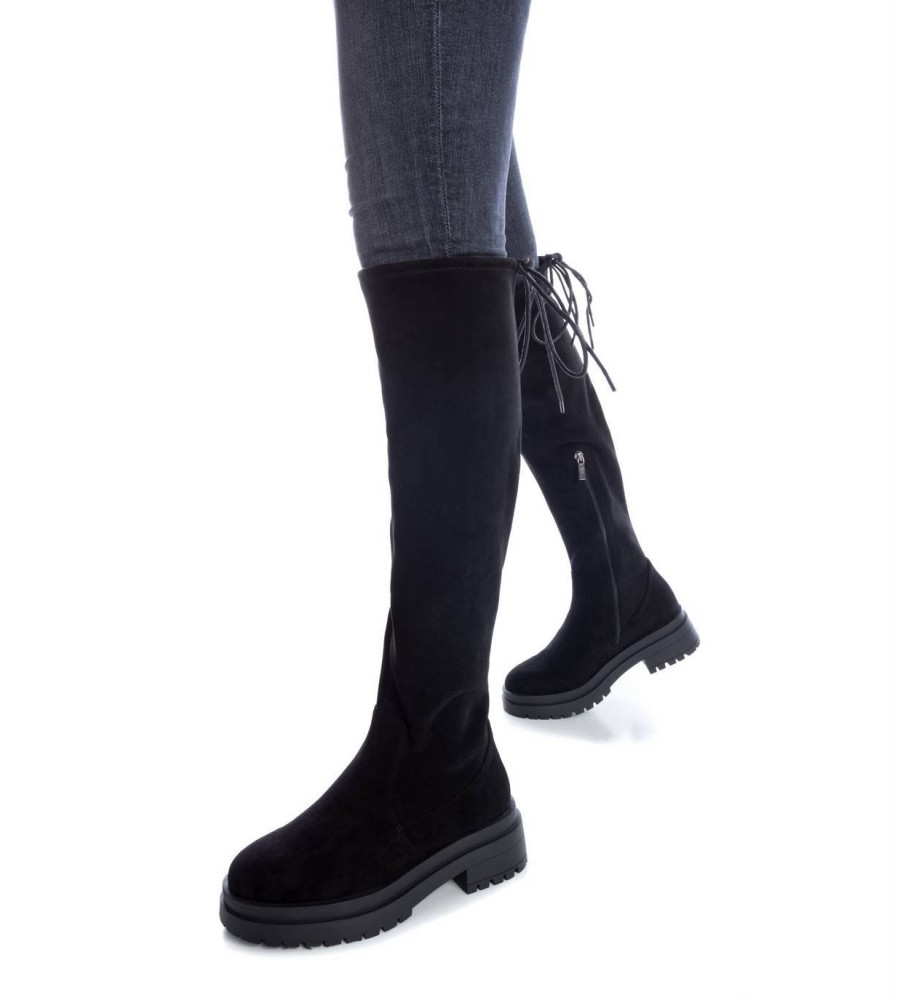 Botas Xti de camurça preta